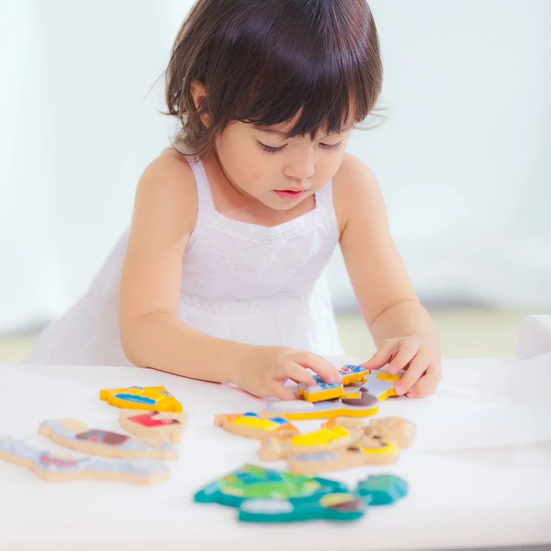 PlanToys Weather Dress-Up puzzle météo bois