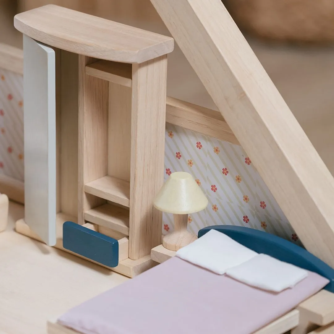 PlanToys Bedroom Orchard meubles chambre maison poupée 1:12