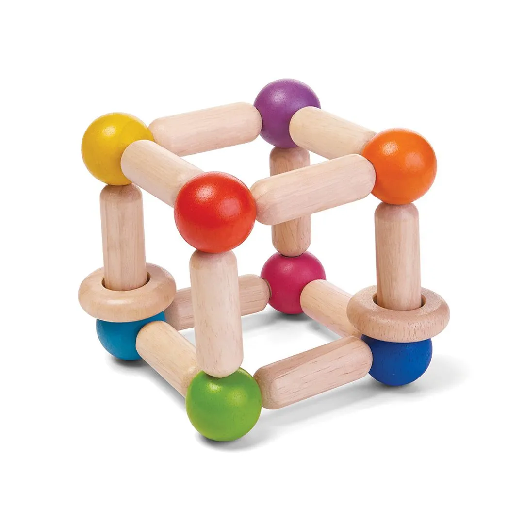 PlanToys Square Clutching Toy hochet bébé bois