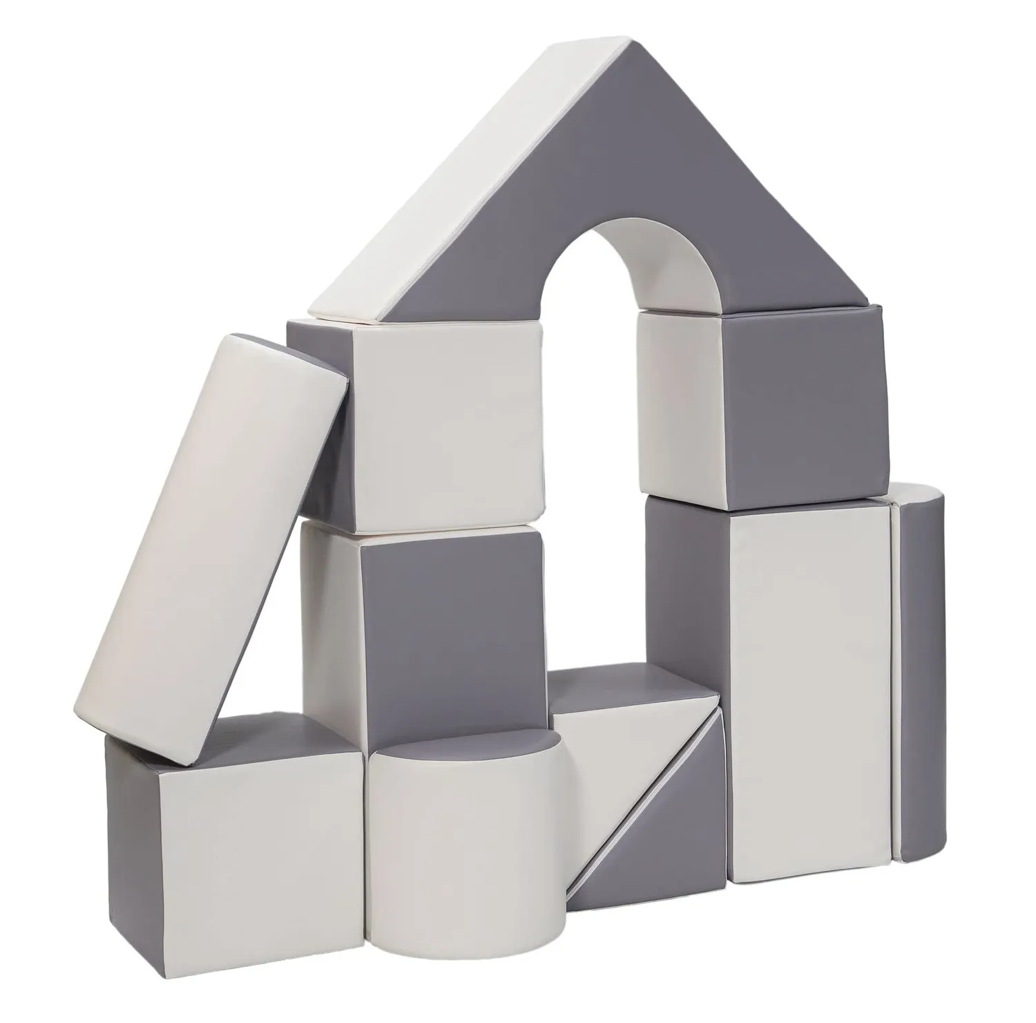 Velinda Blocs mousse 11 pièces pastel rose bleu jaune motricité