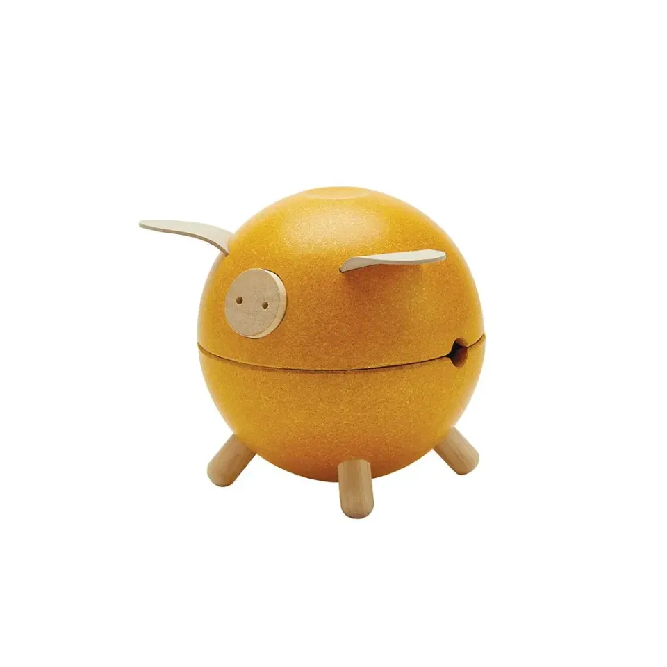 PlanToys Orchard Piggy Bank Yellow tirelire dès 3 ans