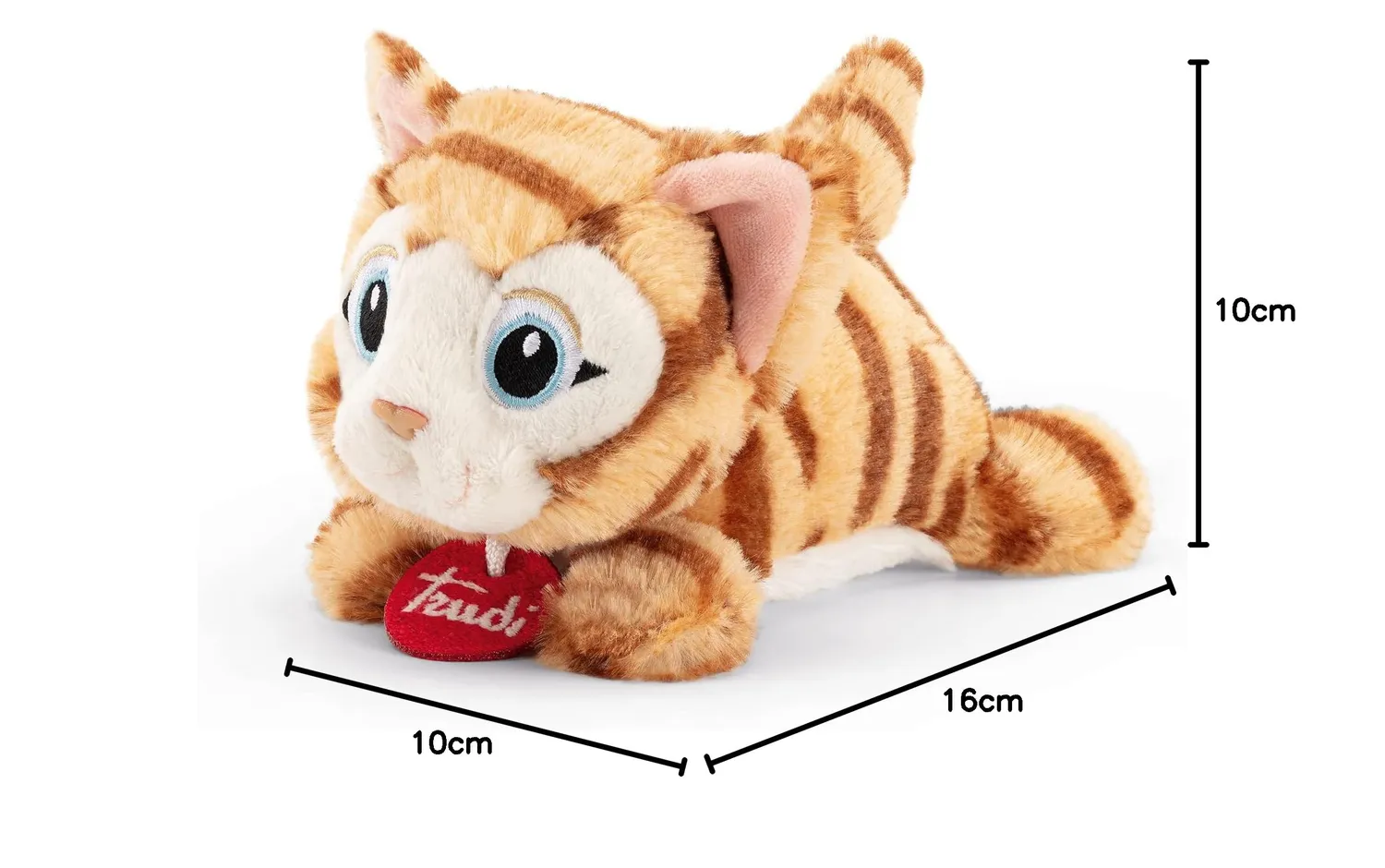 Trudi Friends 29152 chat peluche XS tigré 16 cm