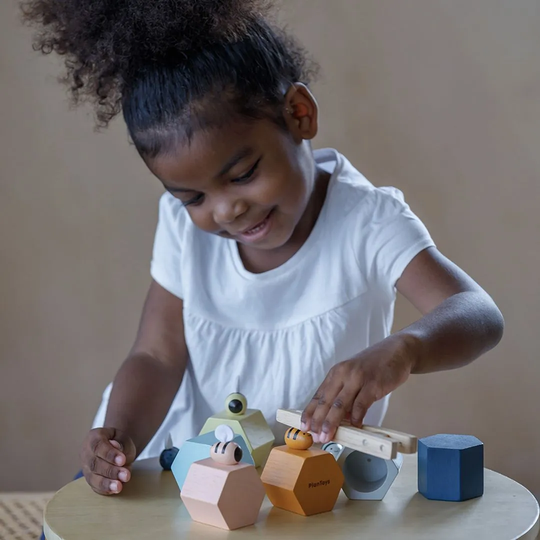 PlanToys Orchard Ruches abeilles jeu tri bois dès 3 ans
