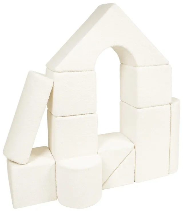 Velinda Set 11 Blocs blocs mousse crème bouclé