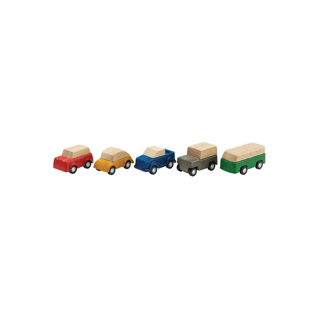 PlanToys PlanWorld set 5 voitures bois dès 3 ans