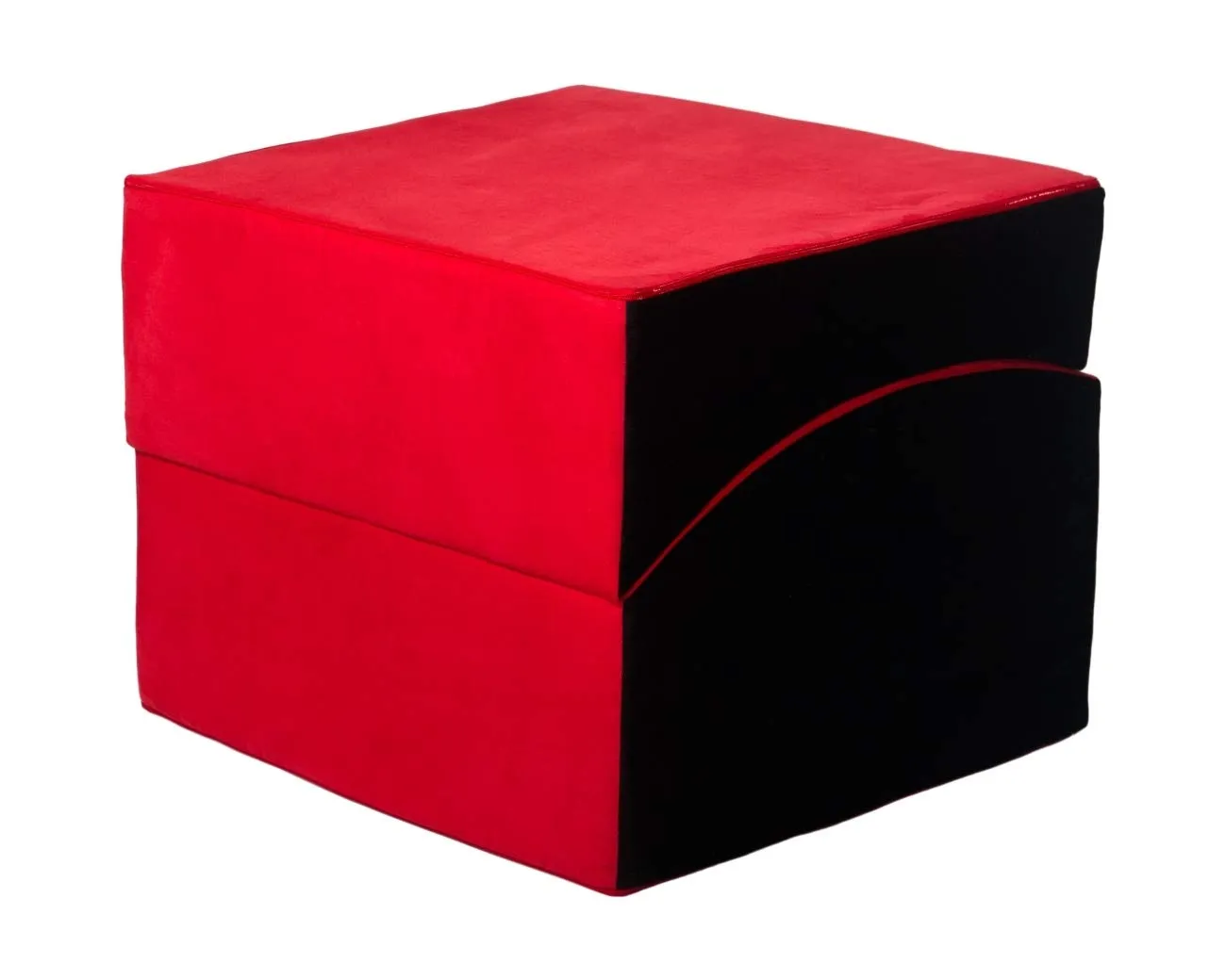 Velinda fauteuil relaxant rouge-noir intime