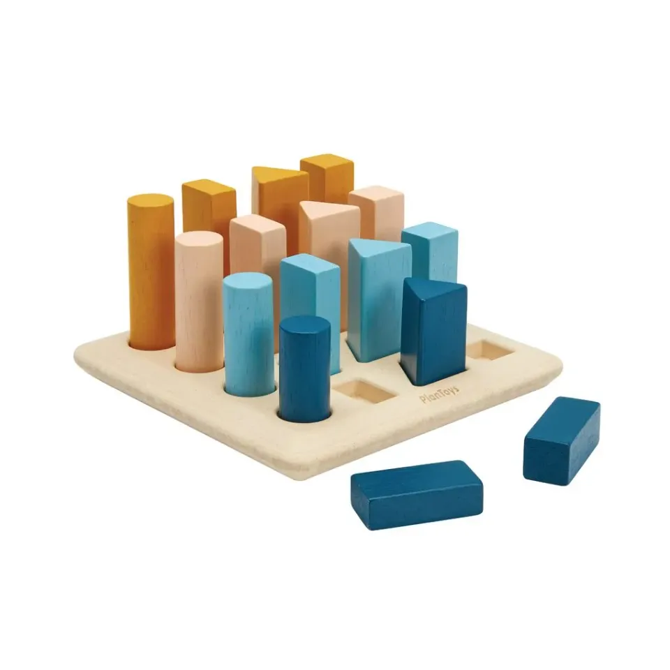 PlanToys Orchard Geometric Peg Board jeu chevilles bois