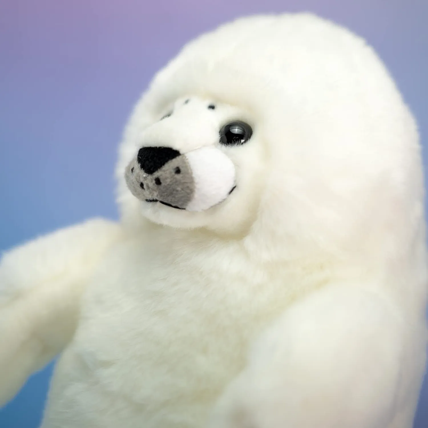 Trudi 16564 phoque peluche blanc taille S