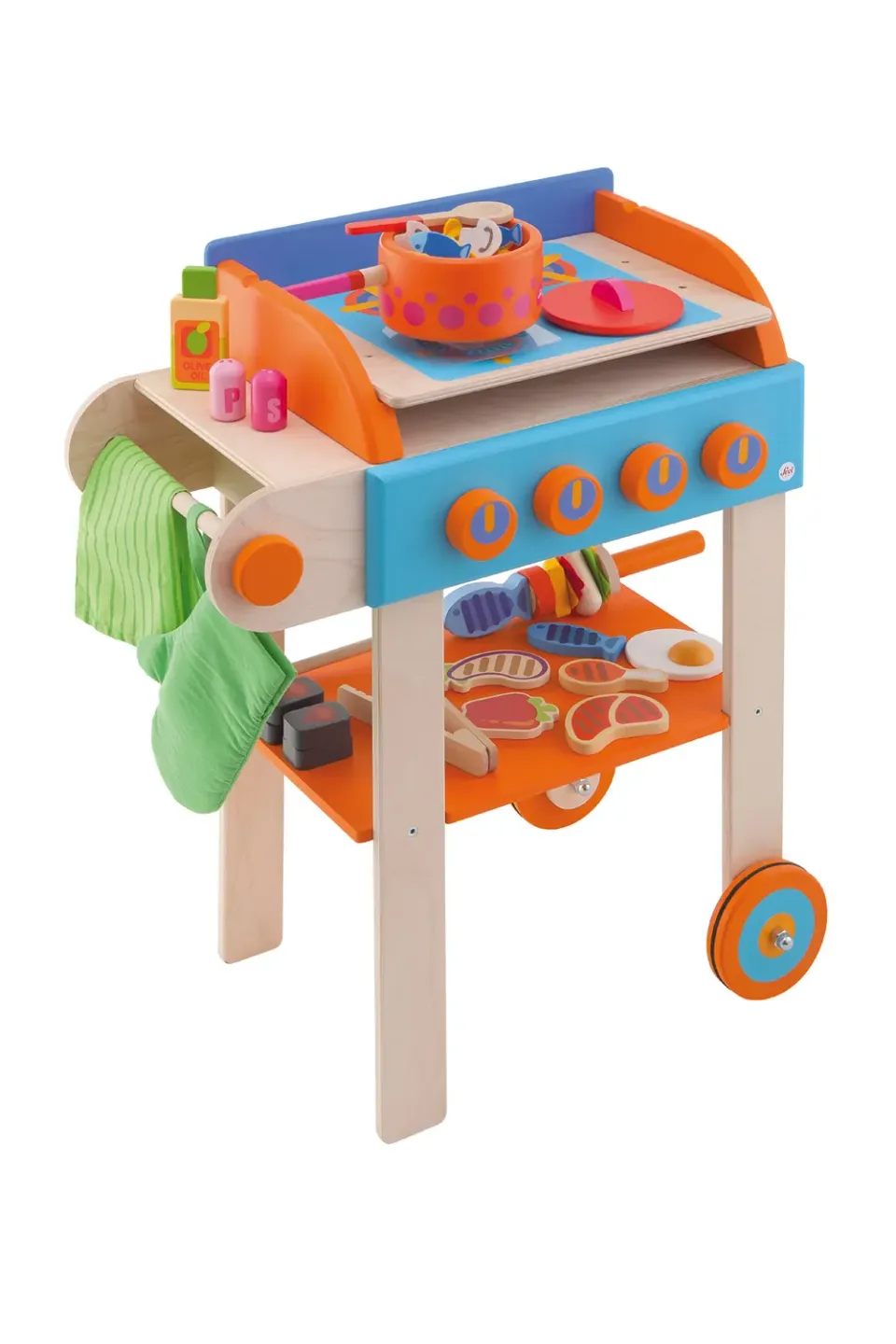 Sevi 82746 grill cuisine jeu d'imitation bois dès 3 ans
