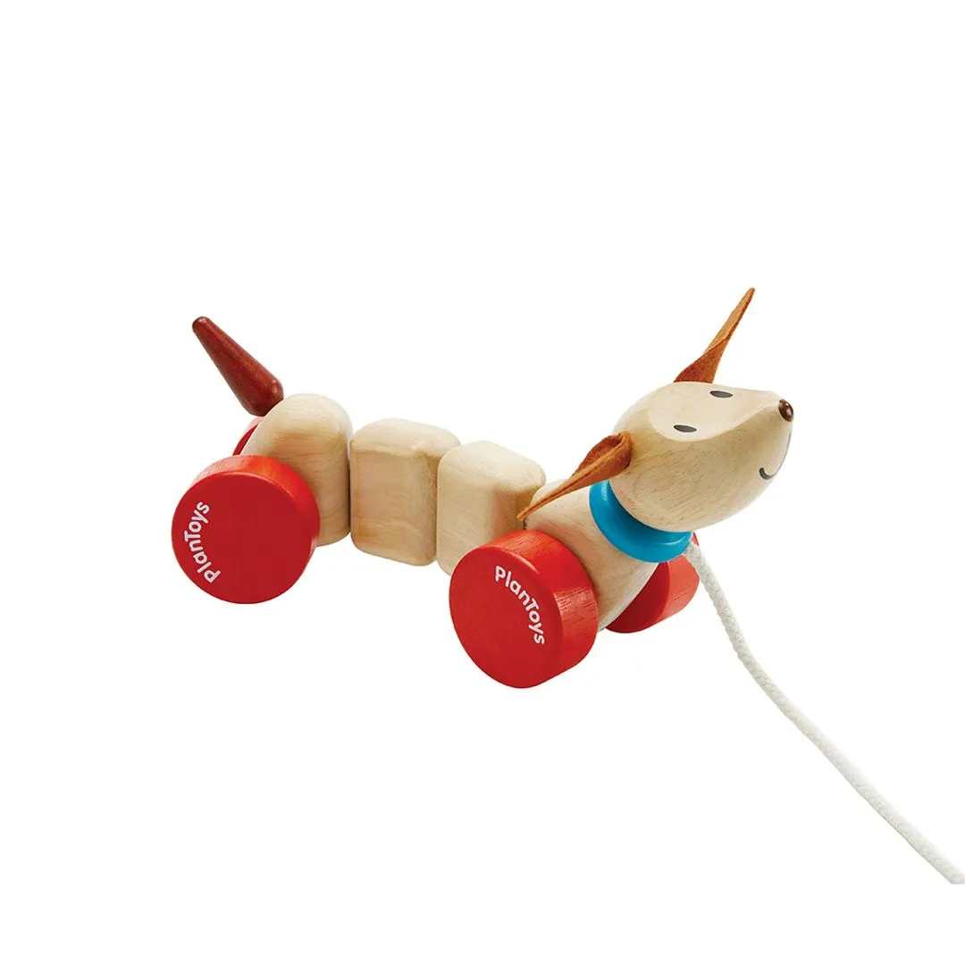 PlanToys Happy Puppy jouet à tirer chien premiers pas
