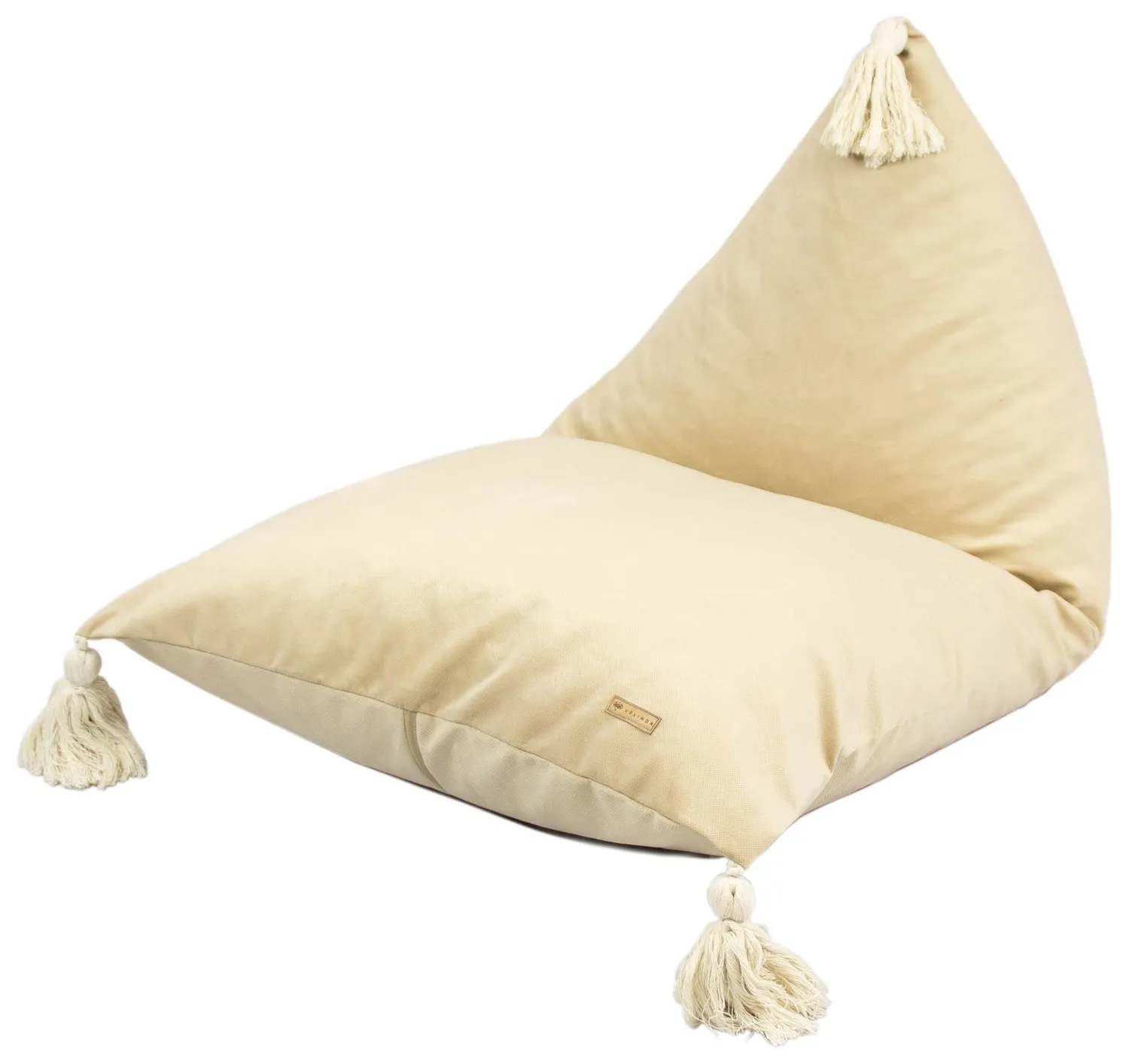 Velinda Pouf fauteuil enfant gris coussin siège lavable