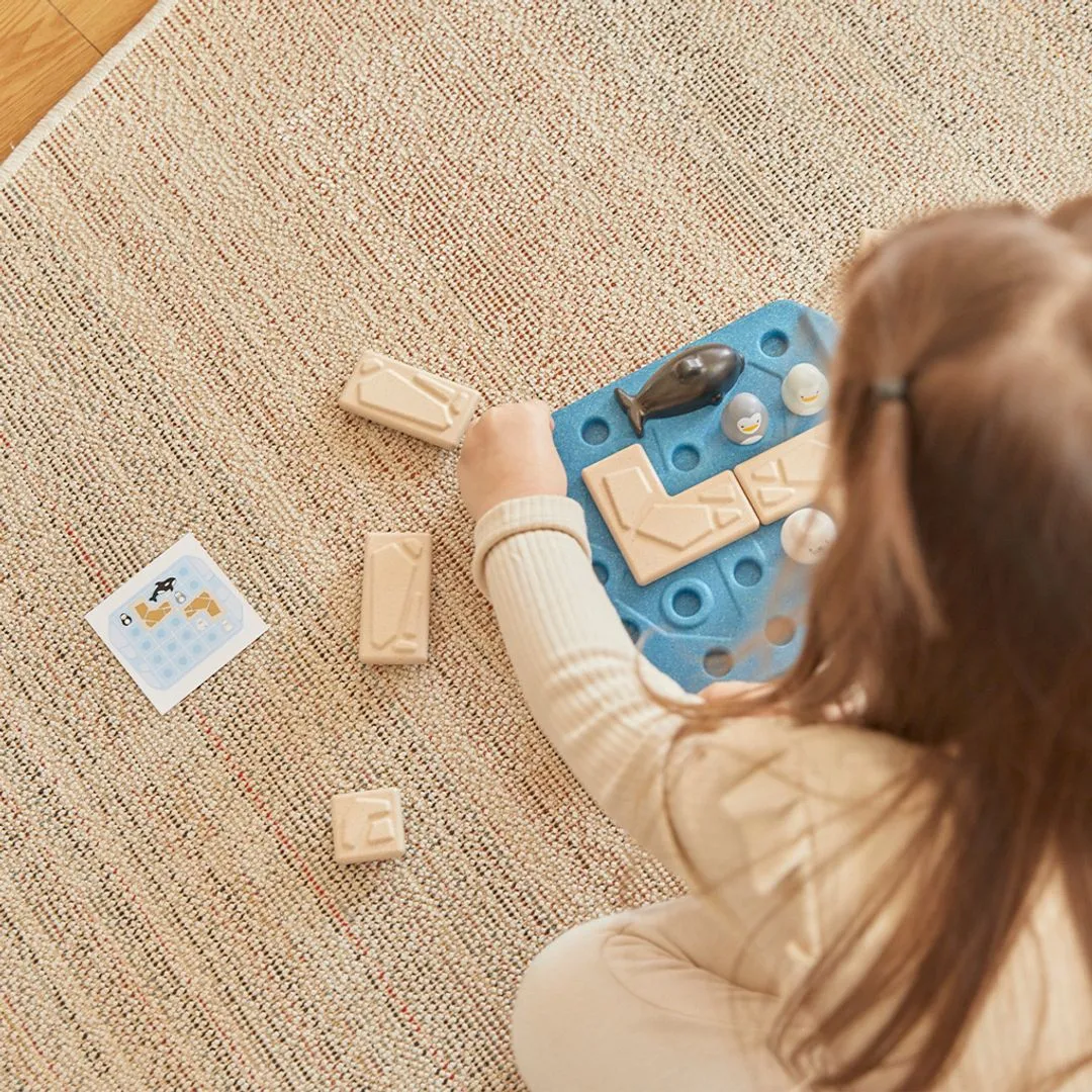 PlanToys Finding Penguin jeu de société logique dès 3 ans