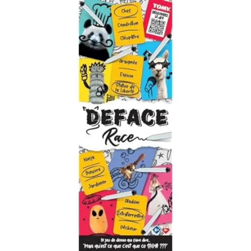 Tomy Games T73588 Deface Race jeu dessin famille 8 ans