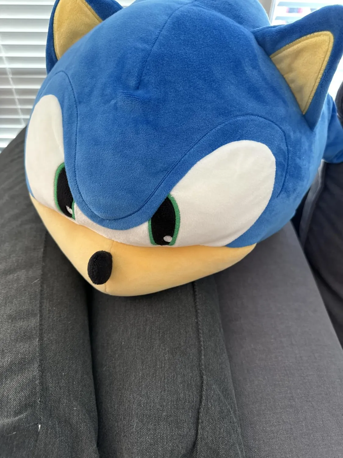 Tomy Mocchi Sonic 3D peluche méga bleue 38 cm