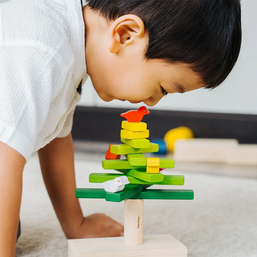 PlanToys Balancing Tree jeu d’équilibre bois 17 pièces