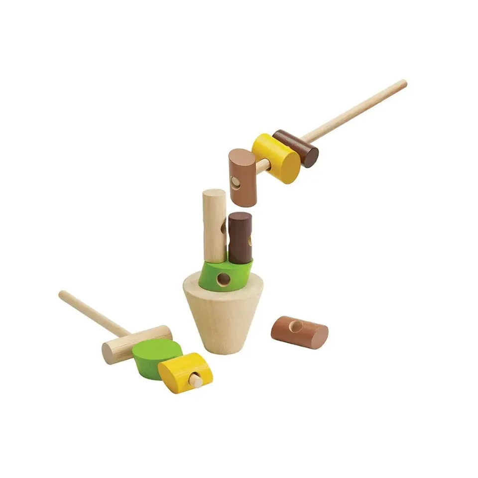 PlanToys Stacking Logs jeu empilage 13 pièces dès 3 ans