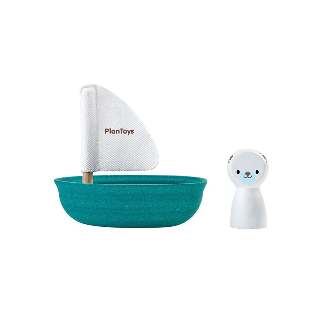 PlanToys Bateau Ours Polaire jouet de bain dès 12 mois