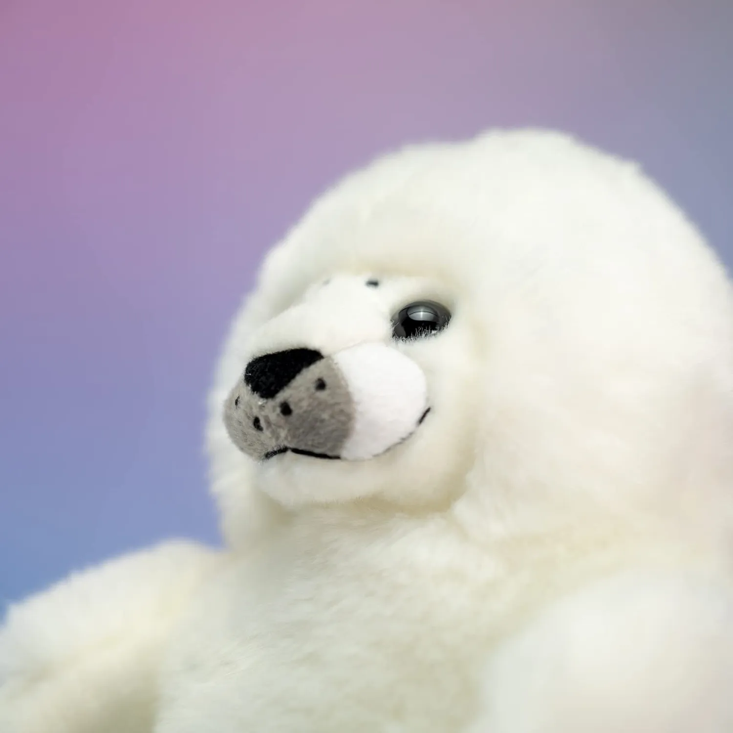 Trudi 16564 phoque peluche blanc taille S