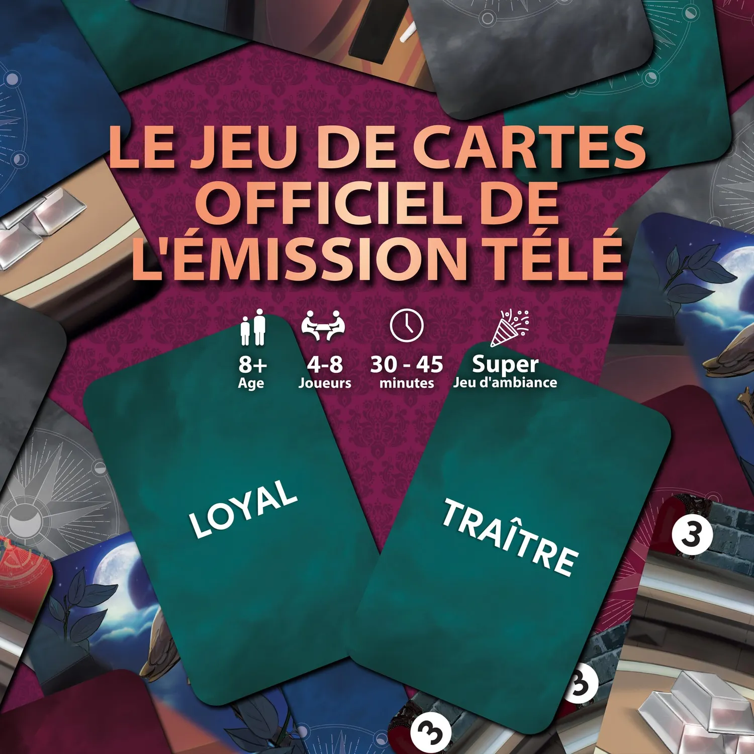 Tomy Les Traîtres Jeu de Cartes Bluff Dès 8 Ans