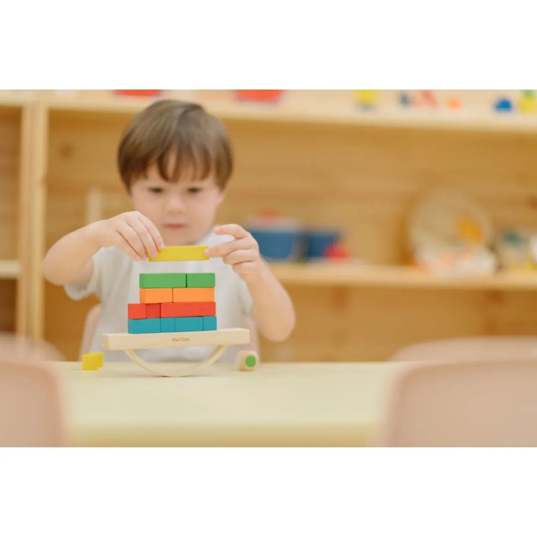 PlanToys Balancing Cargo jeu équilibre bateau 14 blocs