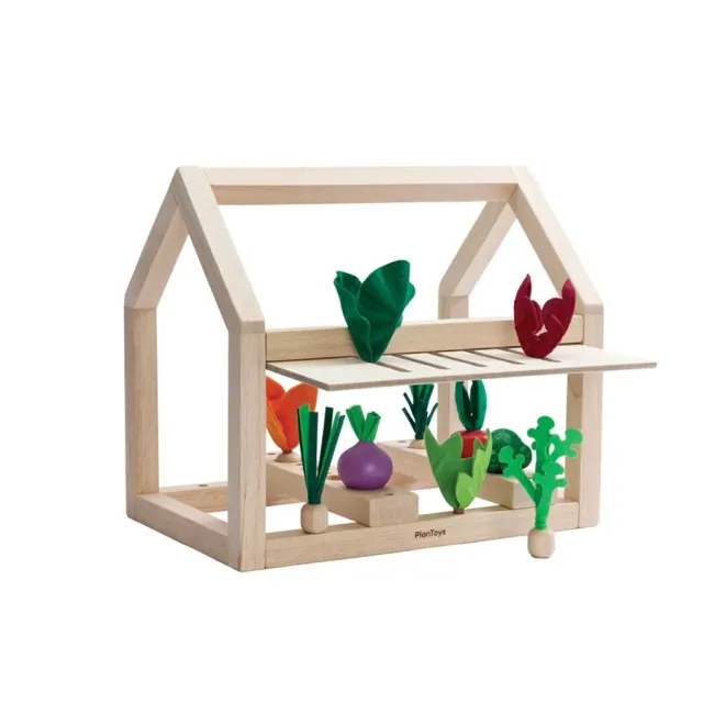 PlanToys Build-A-Garden serre jouet bois 38 pièces