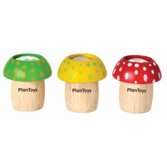 PlanToys Mushroom Kaleidoscope kaléidoscope bois vert