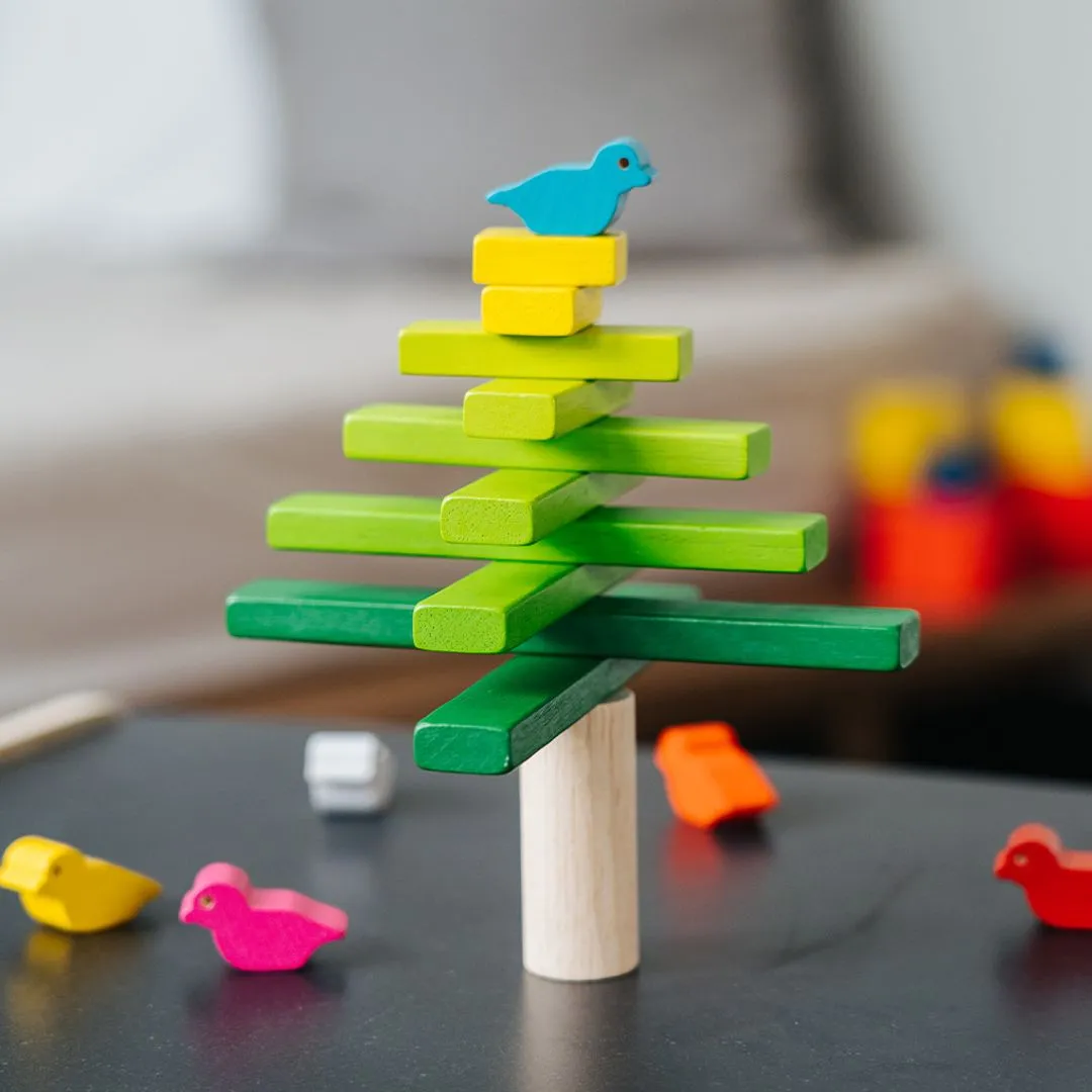 PlanToys Balancing Tree jeu d’équilibre bois 17 pièces