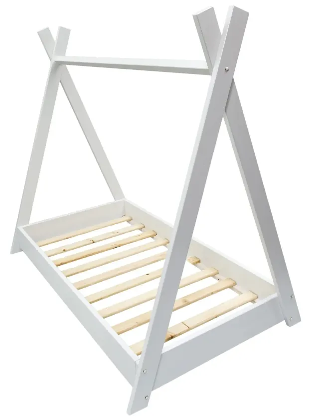 Velinda lit maison 2 en 1 enfant blanc 160x80 bois