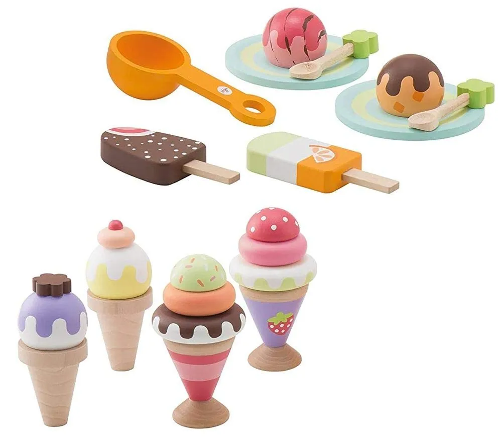 Trudi Sevi 82962 set glace dinette bois 21 pièces