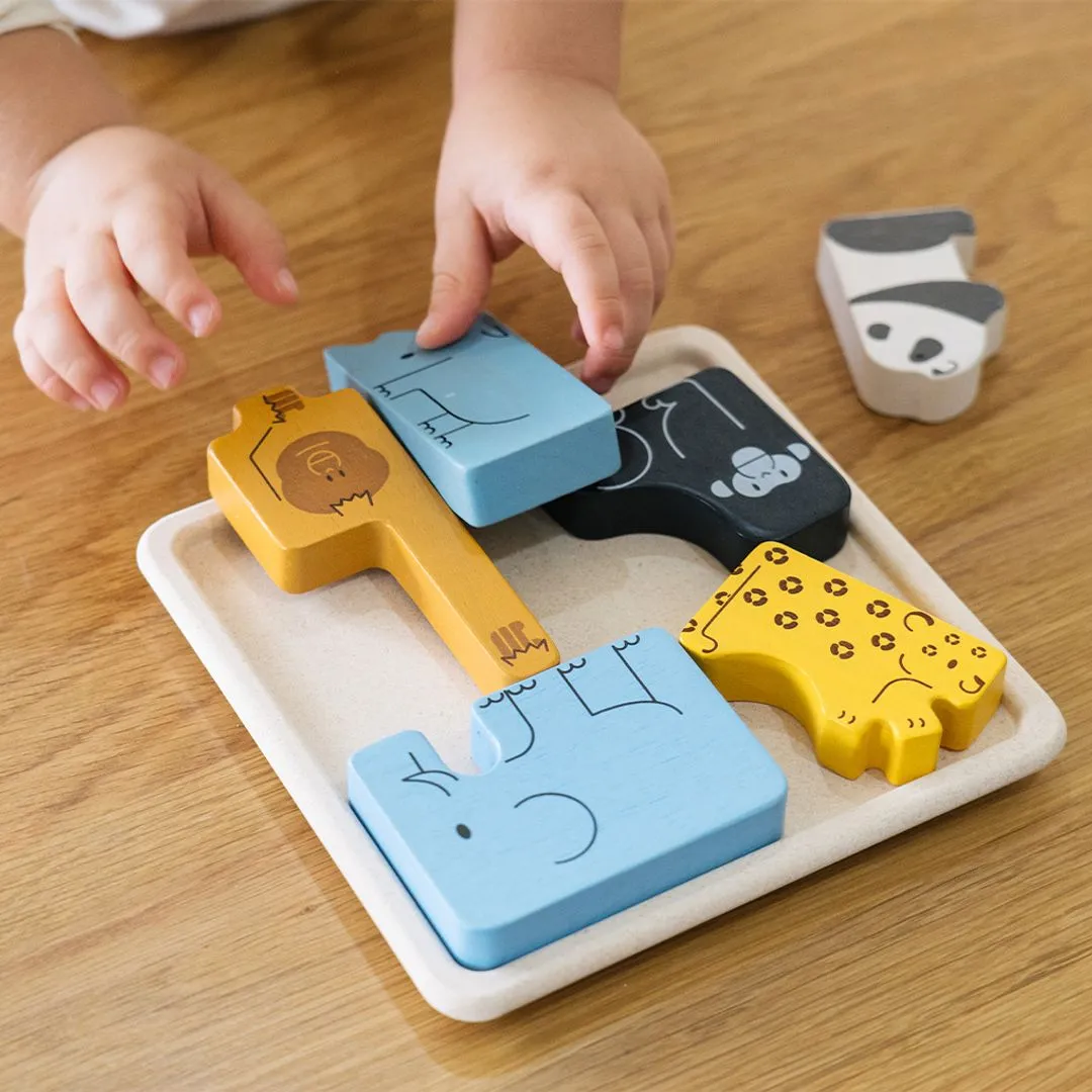 PlanToys Animal Puzzle Game puzzle animaux bois 2 ans
