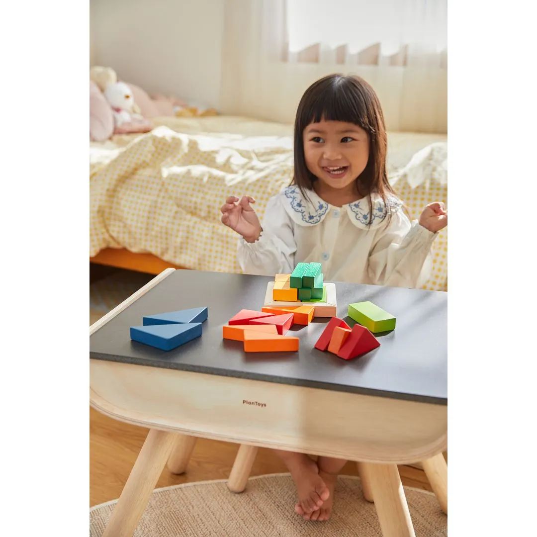 PlanToys Unit Plus Fraction Blocks jeu blocs bois 20 pièces