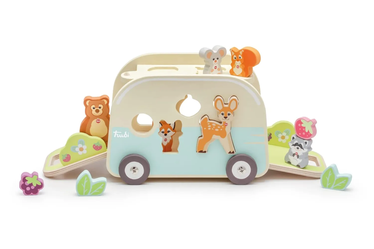 Trudi Sevi 88036 caravane Bosco jouet bois encastrable