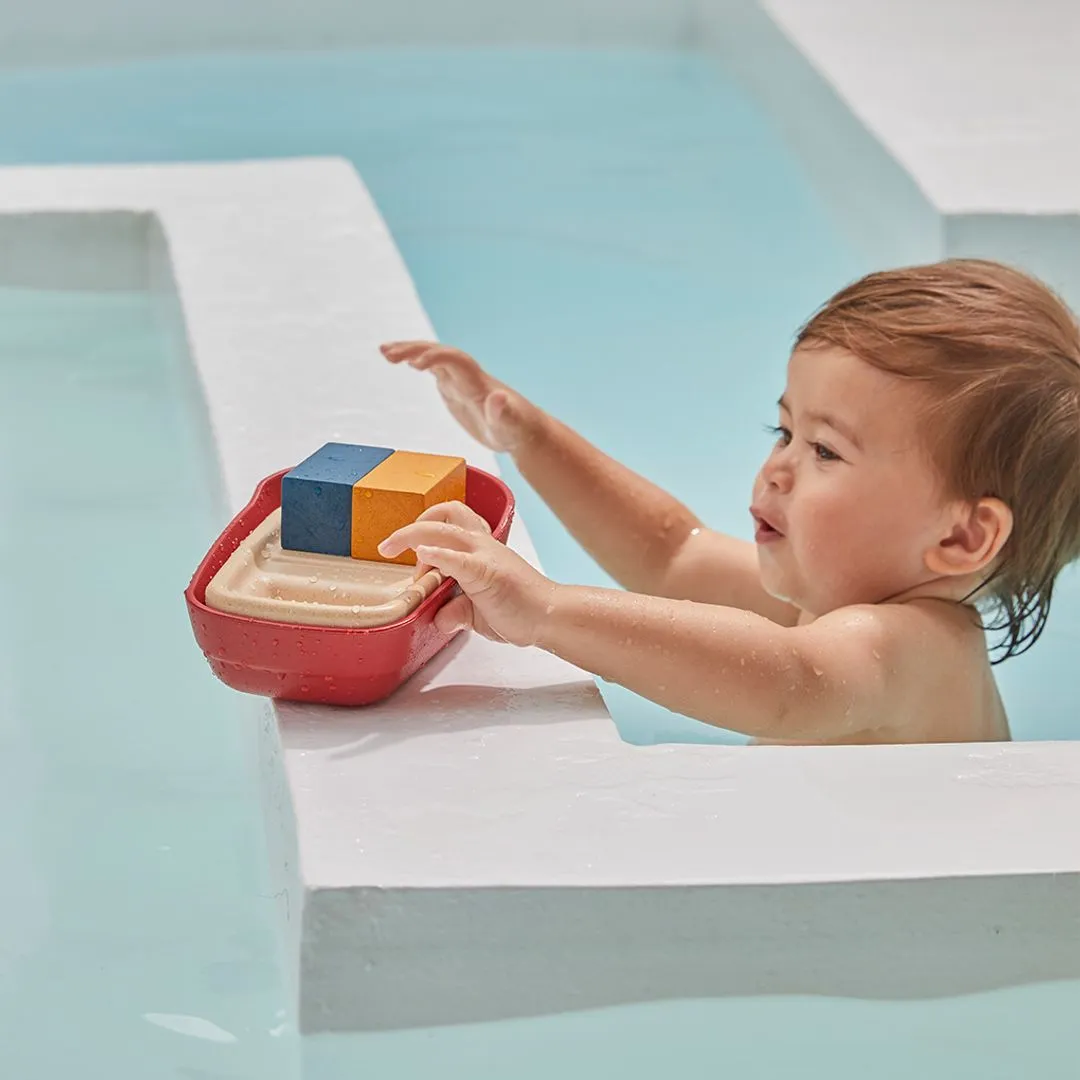 PlanToys Cargo Ship bateau cargo bain caoutchouc