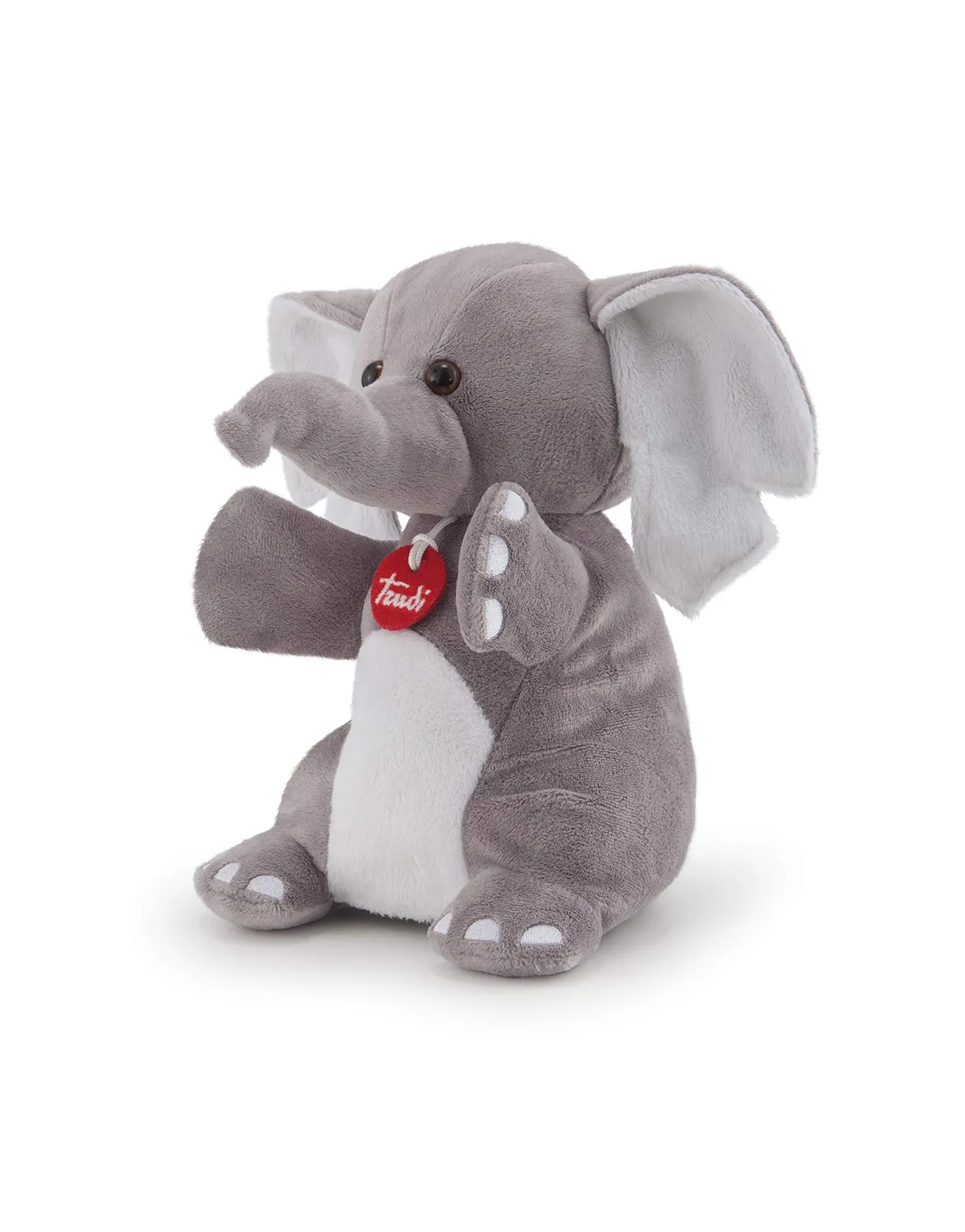Trudi Puppet Baby 29865 marionnette chat blanc gris 23 cm