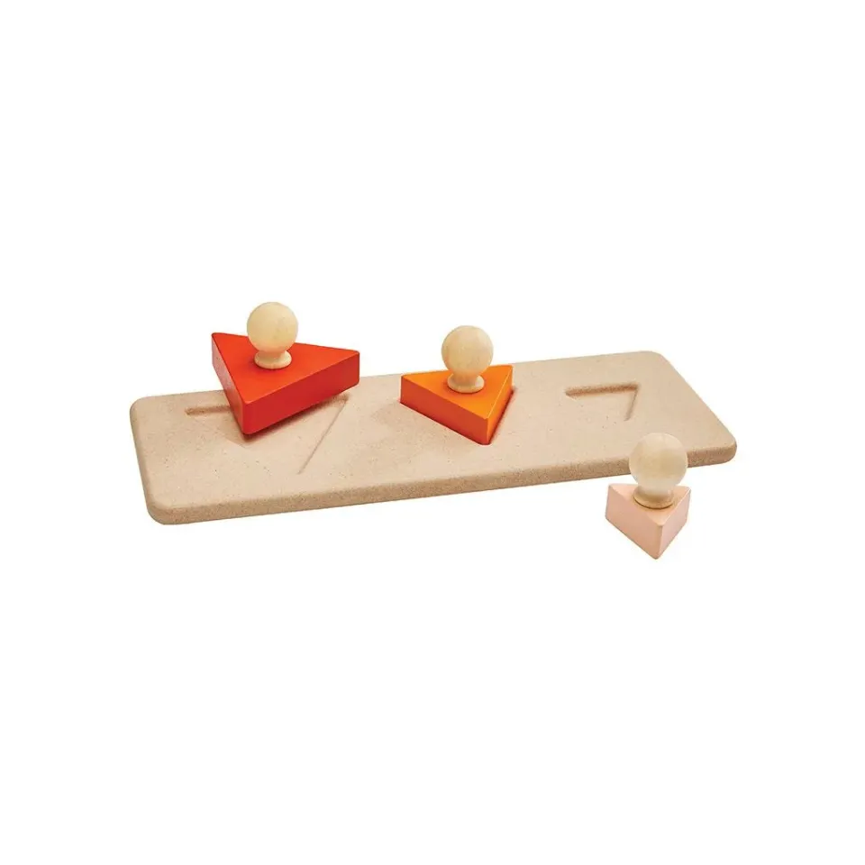 PlanToys Triangle Matching Puzzle puzzle bois 3 pièces