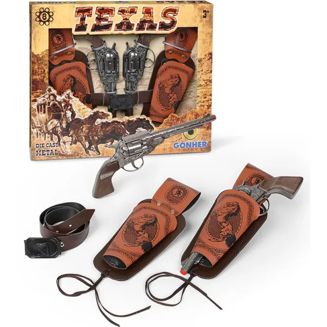 Gonher Texas set cowboy 8 coups