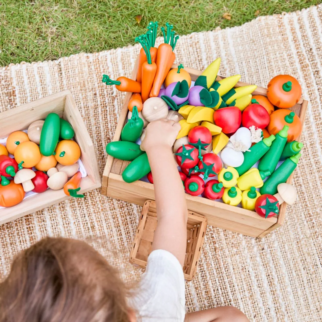 PlanToys Fresh Produce Set B dinette 6 legumes bois