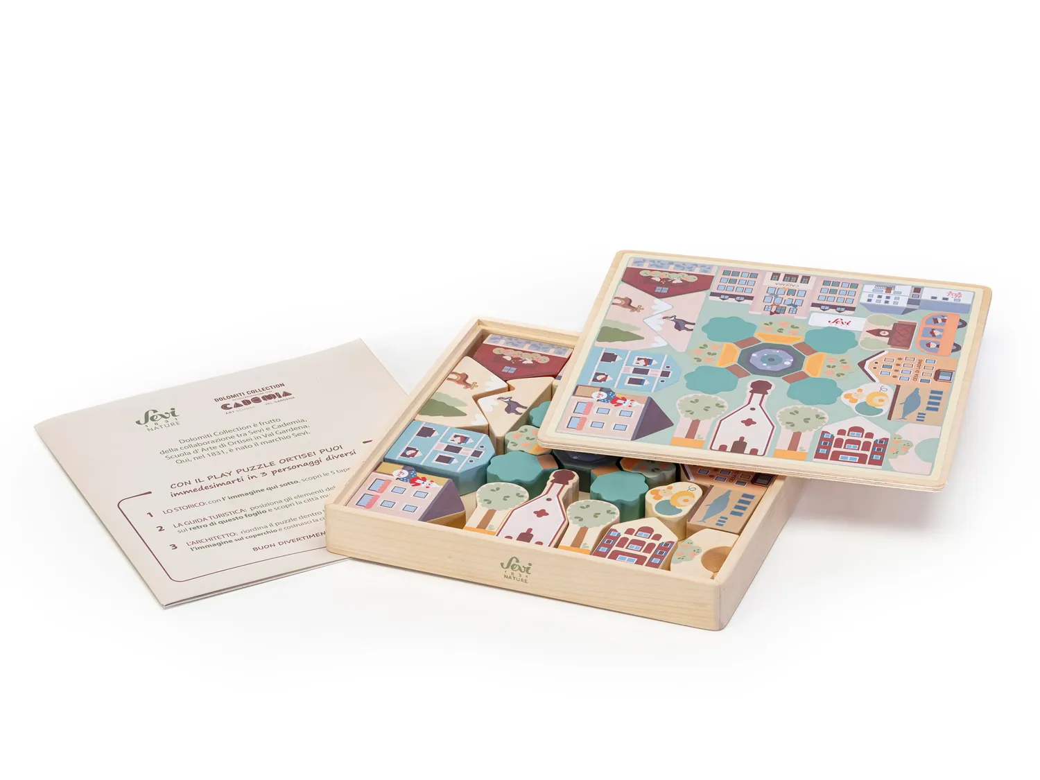 Sevi Dolomiti 87859 puzzle bois ville Ortisei