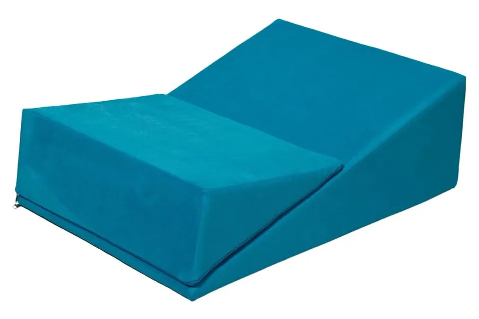 Velinda fauteuil triangulaire chaise longue bleu