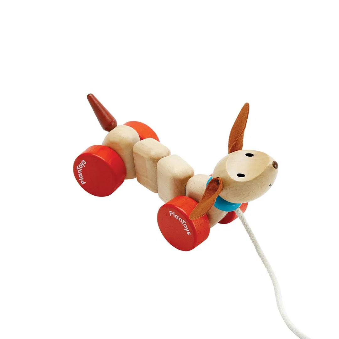 PlanToys Happy Puppy jouet à tirer chien premiers pas