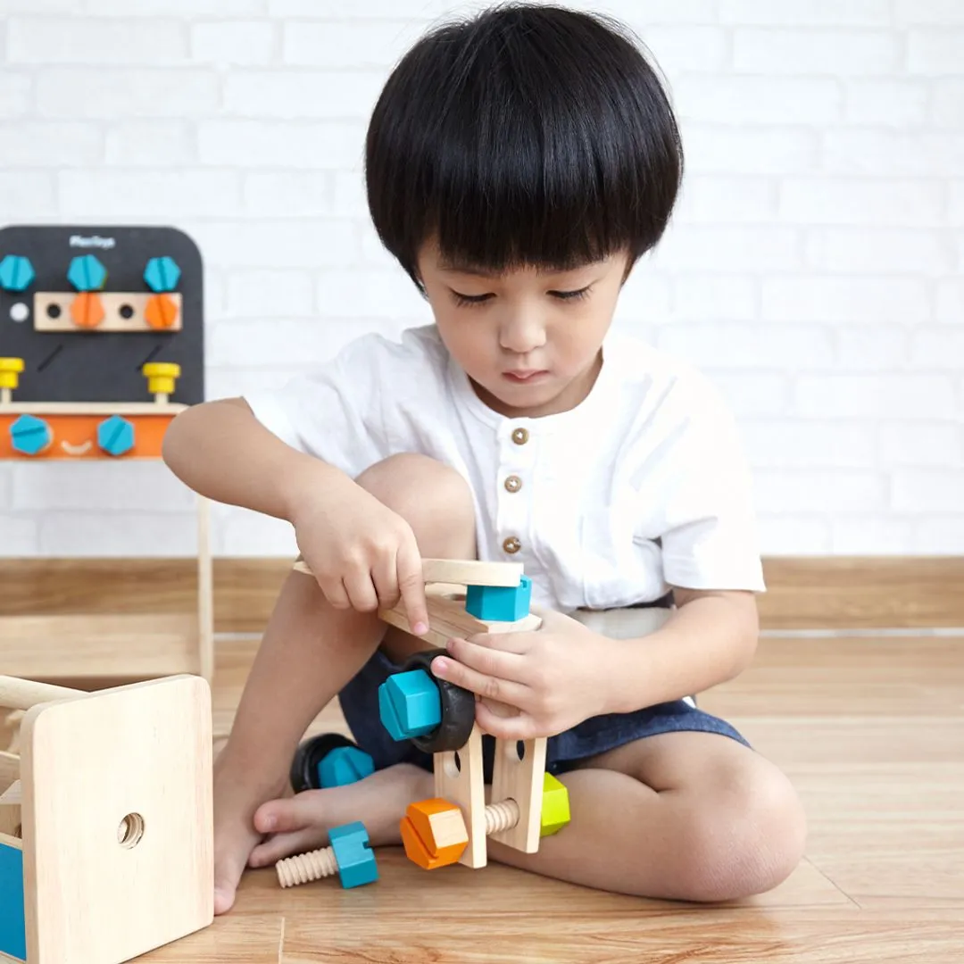 PlanToys Construction Set coffret 40 pièces bois