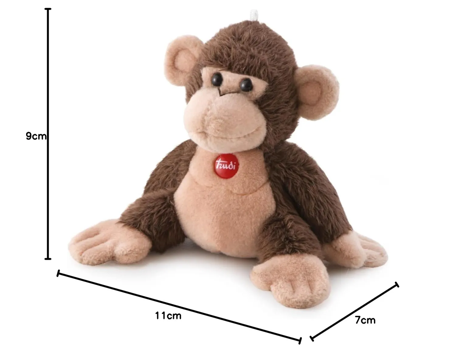 Trudi Sweet Collection peluche singe miniature cousu main naissance