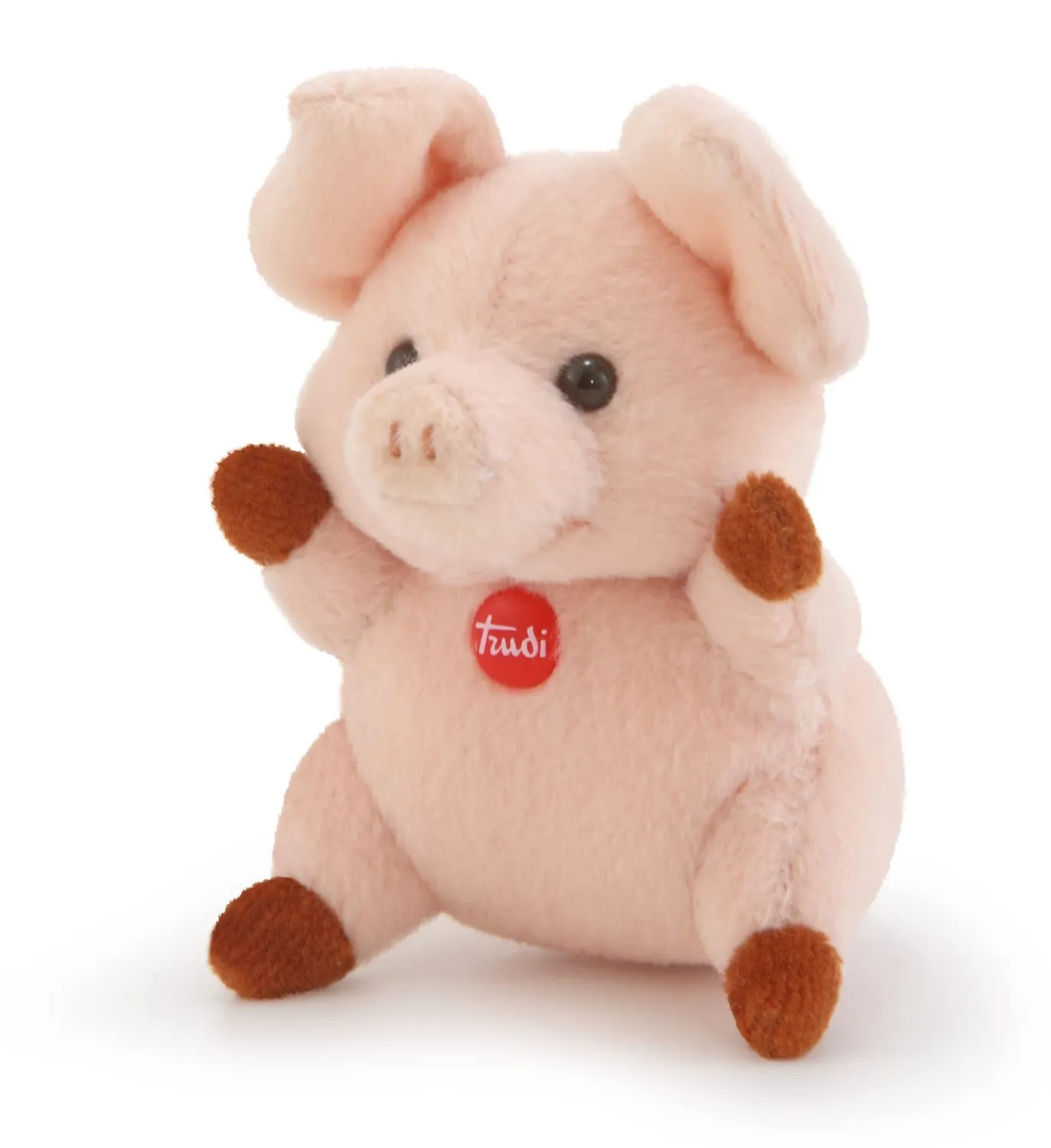 Trudi Sweet Collection 51189 peluche raton laveur marron blanc XXS