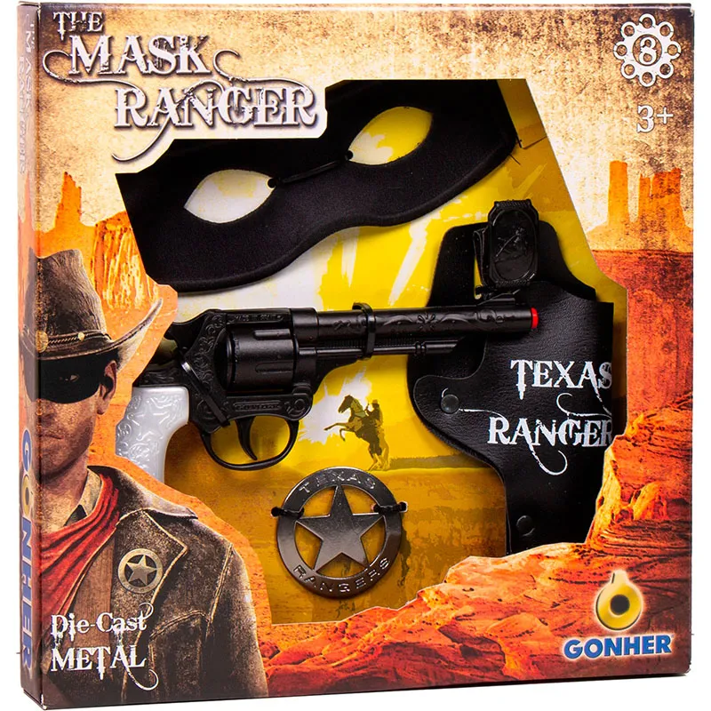 Gonher The Mask Ranger set jouet 8 coups western
