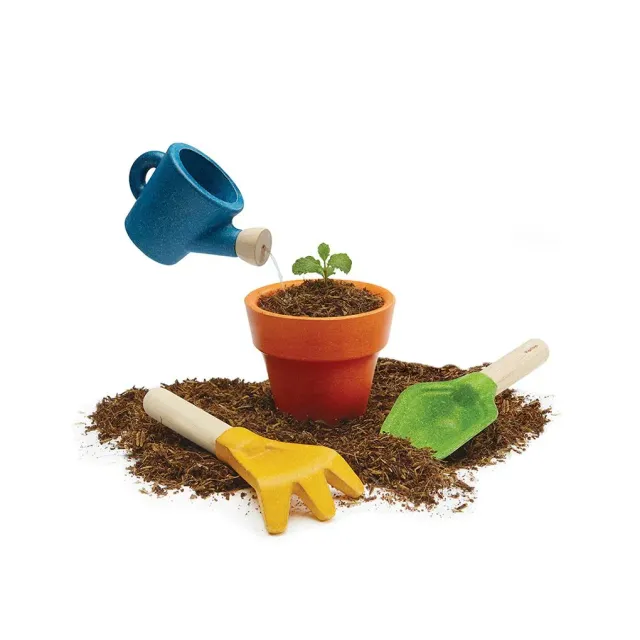 PlanToys Gardening Set set jardinage bois 4 outils