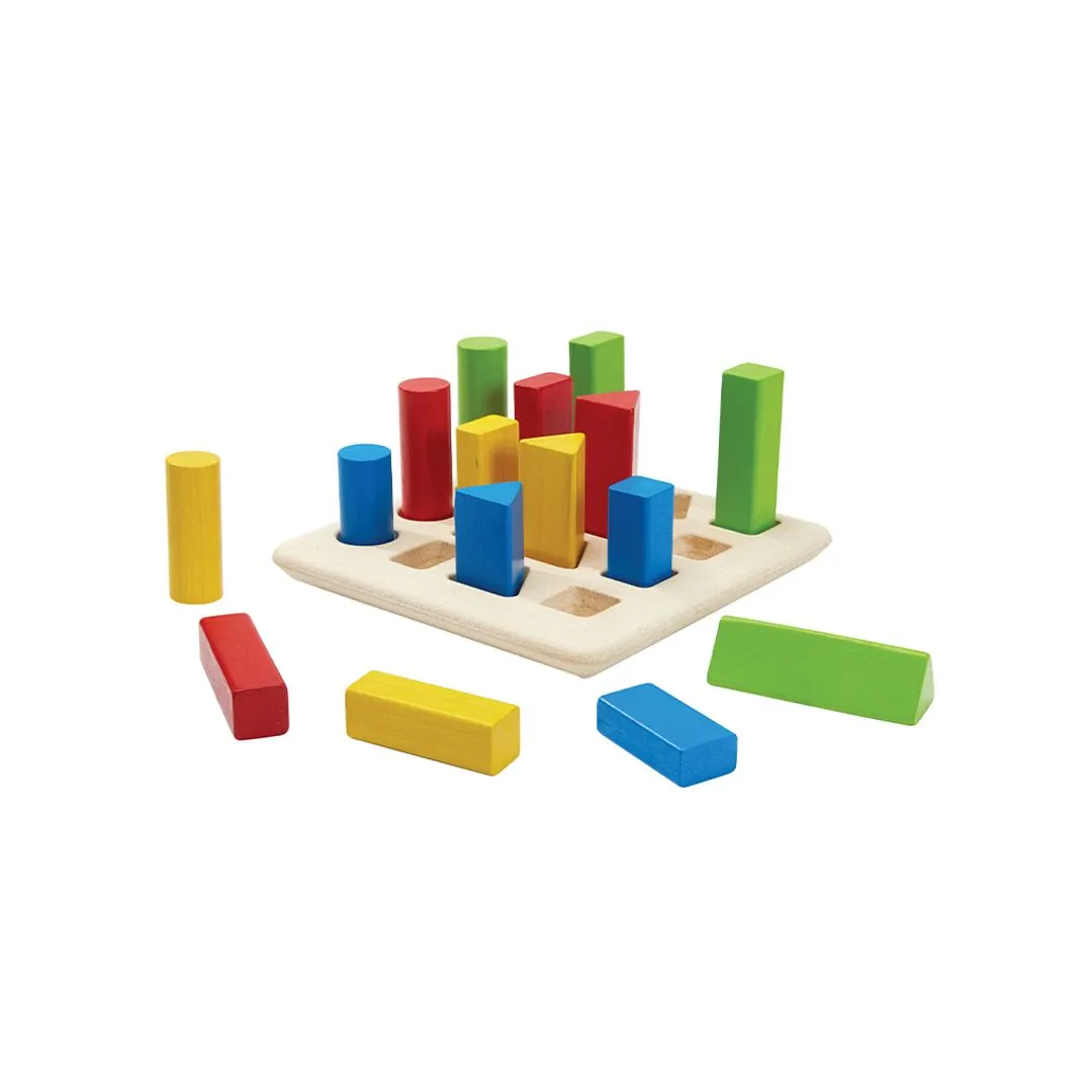 PlanToys Peg Board tableau chevilles géométrique