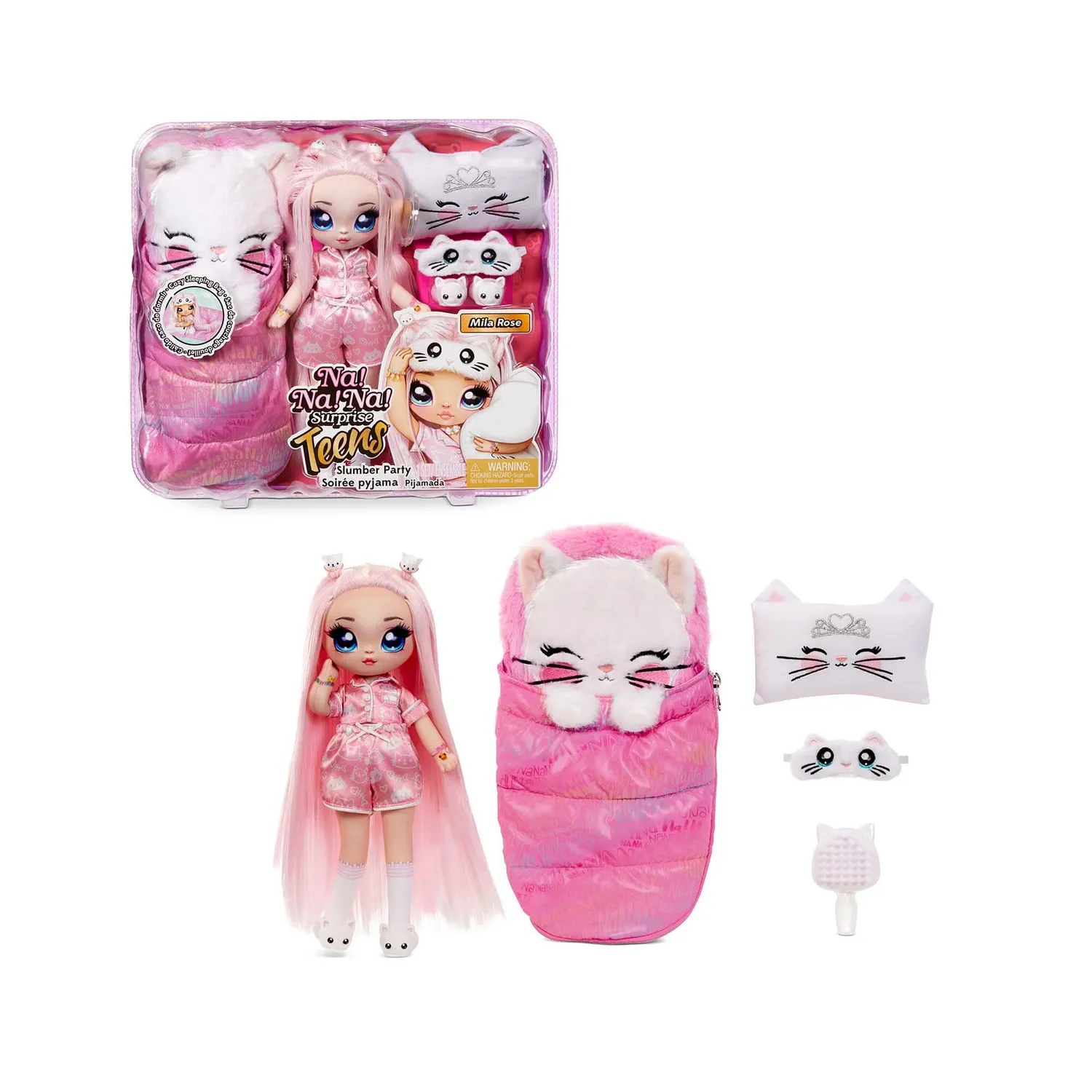 Na Na Na Surprise Teens Mila Rose poupée 27 cm pyjama