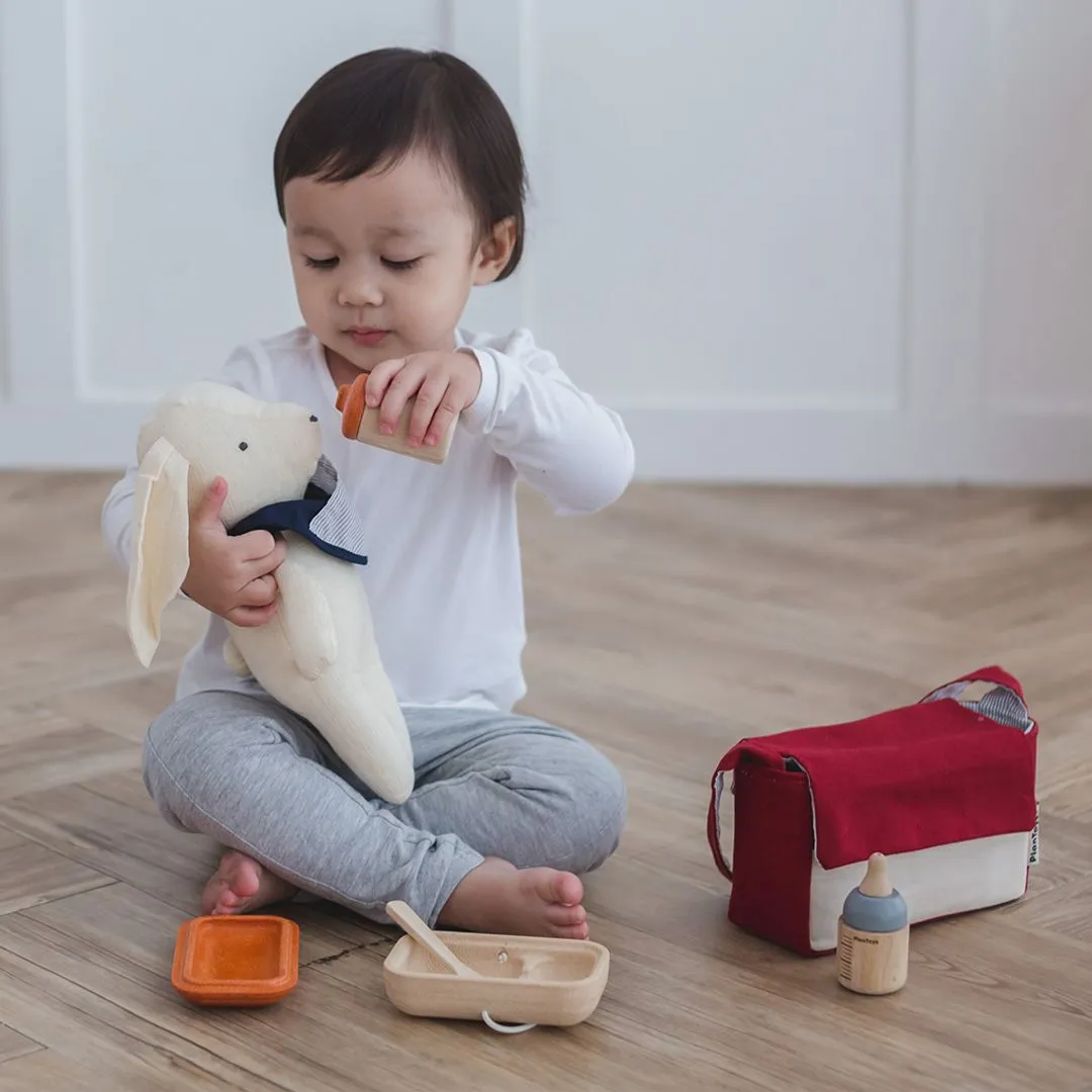 PlanToys Doll Feeding Set dinette poupée bois 6 pièces