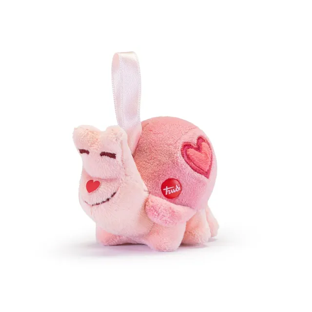 Trudi 52241 peluche escargot cœurs XS rose