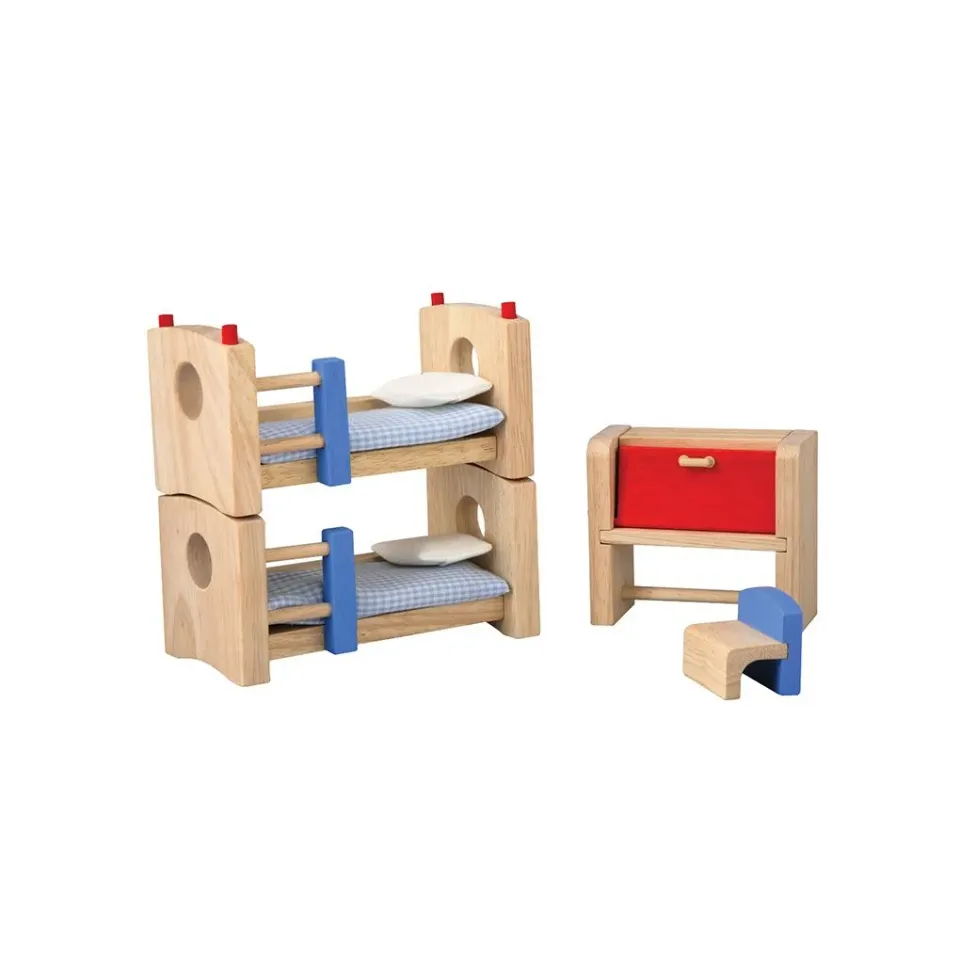 PlanToys Neo chambre enfant maison poupée bois